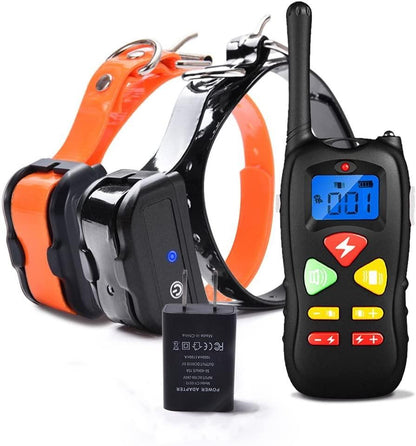 Shock Collar for Dogs, Dog Training Collar, Rechargeable Waterproof 2000ft Control Dog Shock Collar with Remote, Beep Vibration Shock for Small Medium Large Dogs