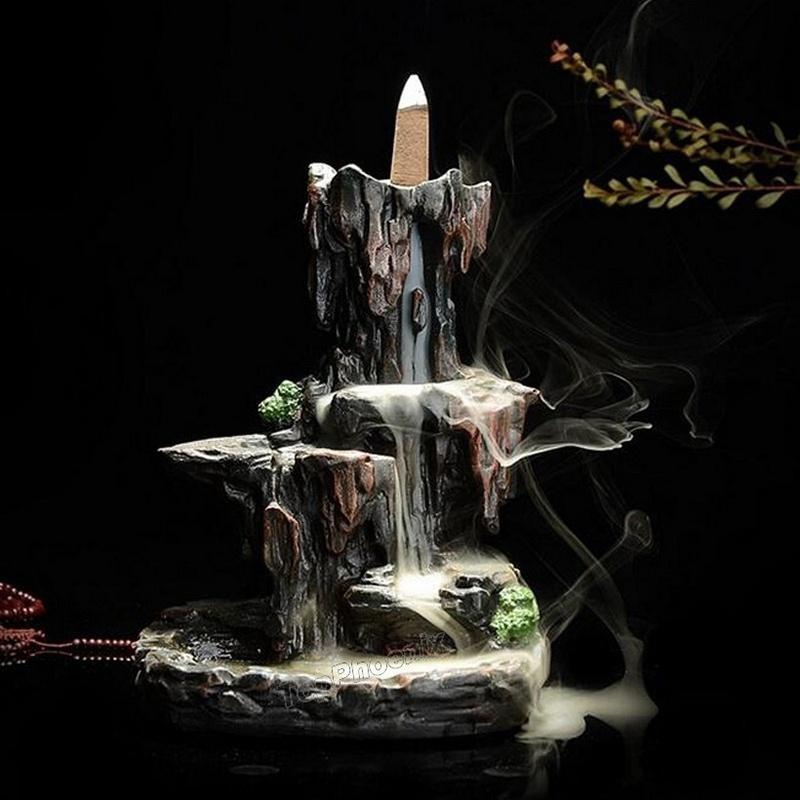 Exquisite Retro Resin Crafts Ornaments Ash Catcher Dragon Backflow Incense Burner Holder Home Furnishing Nordic Christmas As Gift Aromatherapy