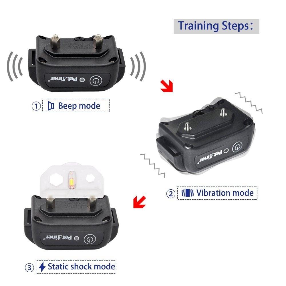 Remote Dog Training Shock Collar Electronic Rechargeable Waterproof 300m Remote Control For Two Dogs Training Collar (For 1-2 dogs)