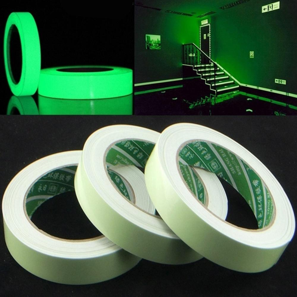 Roll Safety Self-adhesive Luminous Tape Glow In The Dark Luminous Emergency Lines Security Home Decorations PVC Tape Night Vision Warning Tape