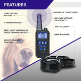 Waterproof Electric 800m Remote Pet Trainer Shock Training Collar for 1 or 2 Dog