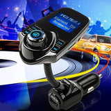 Bluetooth FM Transmitter Car Mp3 Player with Car Charger 3.1A LED Mini 2 USB Car Charger for Smartphone Pad