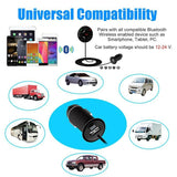 FM Digital Wireless Handsfree Bluetooth 3.0 Car Kit Adapter Charger MP3 Player FM Radio Transmitter In-car Bluetooth Music Receiver for Smartphone Tablet