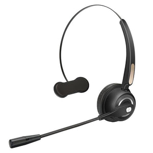 Wireless Bluetooth Headset with Microphone for Cell Phone,Trucker Bluetooth Headphone with Noise Cancelling Mic Wireless Headset for PC,Skype,Call Center,Home/Office Online Class