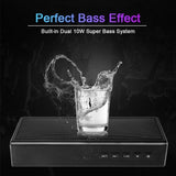 Metal Bluetooth Speaker,Wireless Dual Stereo Super Bass Speaker Portable Handfree Subwoofer Support Handfree TF AUX