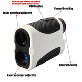 Tournament Golf Rangefinder, 6X Laser Range Finder 437 Yards with Slope ON/Off Technology, Fast Flag Lock, Continuous Scan Support - Tournament Legal Golf Rangefinder