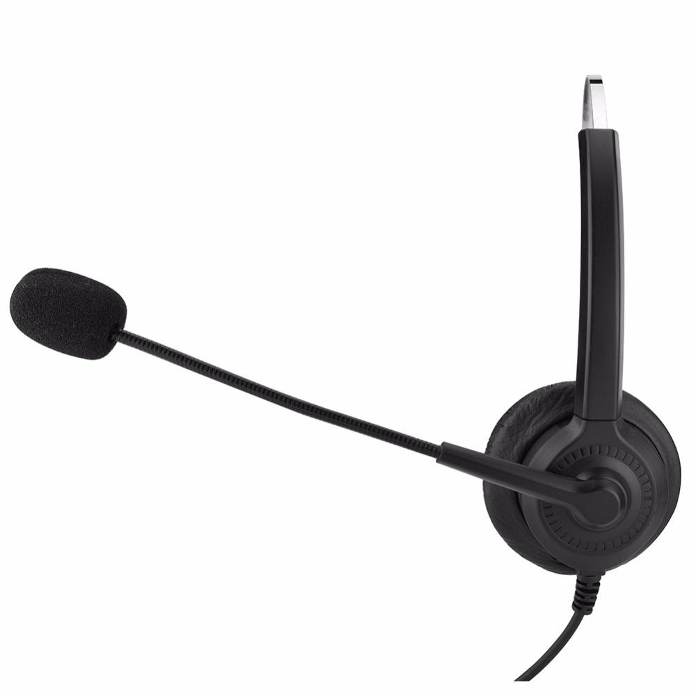 USB Headset with Mic and Mute Option, Wired Headphone for PC, Laptop, Tablet, Computer Headset with Noise Cancelling Microphone, All Day Comfort for Meetings, Call Center, School (Black)