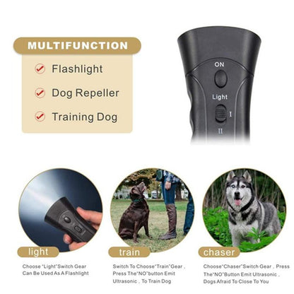 2020 New Handheld Anti Barking Device. Ultrasonic Dog Bark Deterrent with Multi-Function Dog Bark Control. Pet Anti-Barking Silencer and Trainer. No Collar Indoor &amp; Outdoor Stop Barking Dog Device