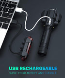 4-Modes Multifunction USB Rechargeable Bike Light Set Powerful Lumens Bicycle Light Road Bike Headlight