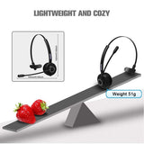 Bluetooth Headset, Trucker Bluetooth Headset, V5.0 Handsfree Wireless Phone Headset with Charging Station, Noice Cancelling, Bluetooth Headset with Microphone, Suitable for Call Center Office Phone