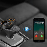 Bluetooth FM Transmitter Car Mp3 Player Wireless In-car Audio Radio Adapter Charger Wireless Dual USB Port Handsfree Call