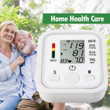 Home Health Care Digital Lcd Upper Arm Blood Pressure Monitor Heart Beat Meter Machine Tonometer for Measuring Blood Pressure Automatic Sphygmomanometer