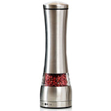 Manual Pepper Grinder or Salt Mill with Adjustable Coarseness,Brushed Stainless Steel Pepper Mill Shaker with Ceramic Blades for Professional Chef