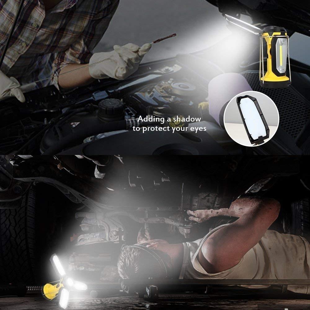 Rechargeable LED Camping Lantern Portable Tent LED Lights Flashlights by USB Charging for Phone Charging Emergency Hurricane Fishing and More [<lun>]