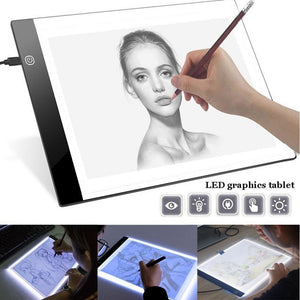 A4 LED Painting Tracing Board Copy Pad Panel Drawing Tablet Art Artcraft Stencil Artist Tattoo Design Light Box