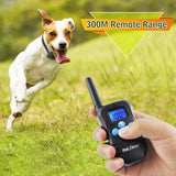 Remote Dog Training Shock Collar Electronic Rechargeable Waterproof 300m Remote Control For Two Dogs Training Collar (For 1-2 dogs)