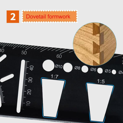 New 45 90 Degree  Accurate Measuring Square Angle Ruler Woodworking Portable Accessories Aluminum Alloy  Multifunctional Marking Gauge EHC [<lun>]