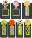 New Multifunctional Vegetable Potato Slicer Set Chopper Grater Carrot Cutter Shredder Onion Peeler Kitchen Tool [&lt;lun&gt;]