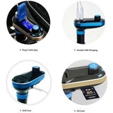 Bluetooth FM Transmitter, Wireless Radio Adapter Hands-Free Car Kit wit Dual USB Ports,TF Card Mp3 Player