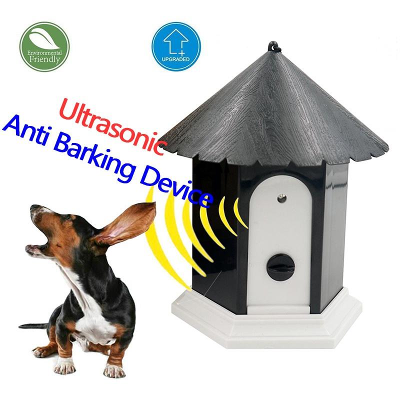 New Ultrasonic Outdoor Anti Barking Deterrent - Bird House Shaped Sonic Bark Controller by HappyHapi, Small Size, Household Training Tool, No Harm To Pets, Plant, Human