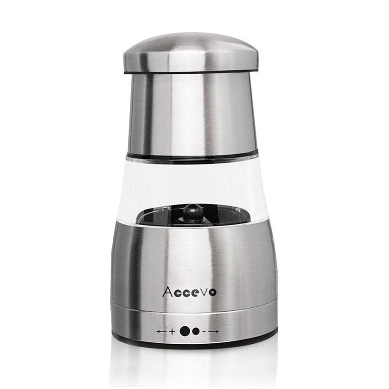 Pepper Grinder or Salt Shaker for Professional Chef - Best Spice Mill with Brushed Stainless Steel, Special Mark, Ceramic Blades and Adjustable Coarseness
