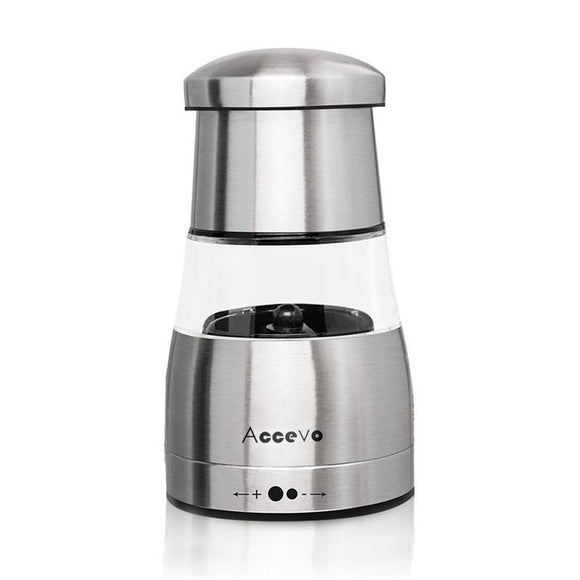 Pepper Grinder or Salt Shaker for Professional Chef - Best Spice Mill with Brushed Stainless Steel, Special Mark, Ceramic Blades and Adjustable Coarseness