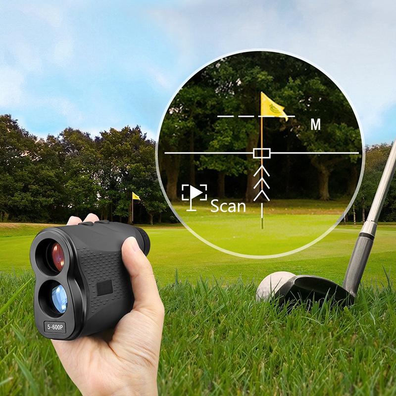 600P Laser Rangefinder 600m Distance Meter 6X Monocular Golf Range Finder