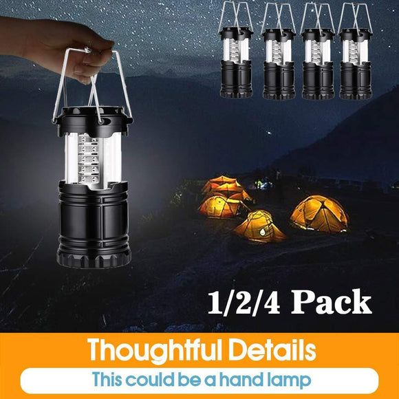 2021 LED Camping Lantern,30LED Super Bright Portable Lanterns, Must Have During Hurricanes, Emergencies, Storms, Outages, Original Patented Collapsible Camping Lights/Lamp (Includes Batteries) [<lun>]
