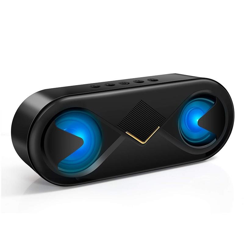 HiFi Bluetooth 4.1 LED Speaker Strong Bass Support SD Card Outdoor Portable Subwoofer Music Player