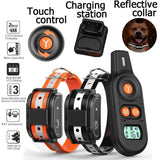 Dog Training Collar, (1 Or 2 Pack) 2019 Updated 3 Channels Shock Collar for Dogs with 2600ft Remote, Beep Vibration Shock 3 Modes Fully Waterproof Dog Shock Collar for Small/Medium/Large Dogs