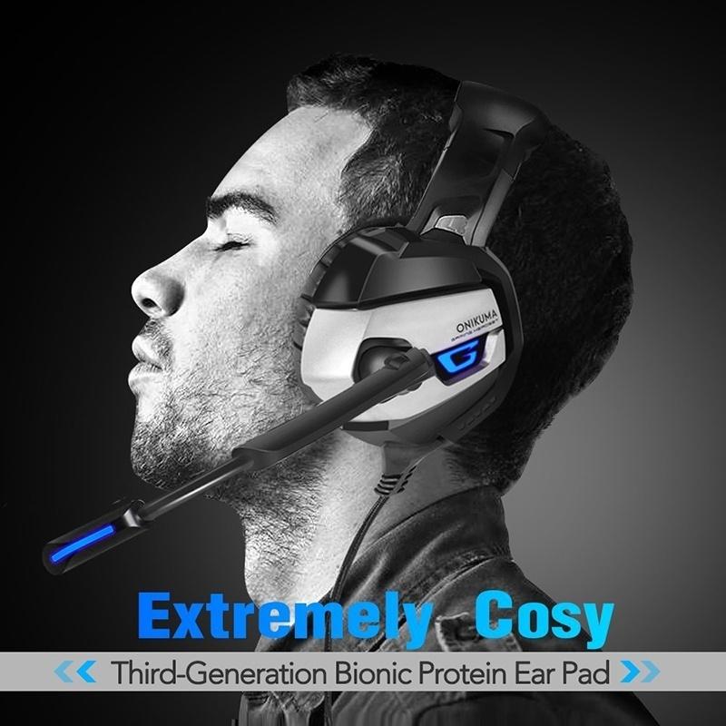 Stereo Gaming Headset for PS4, Xbox One, PC, Enhanced 7.1 Surround Sound, Updated Noise Cancelling Mic Headphones, Soft Breathing Earmuffs, Mute &amp; Volume Control for Nintendo Switch Laptop
