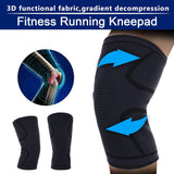 Fitness Running Cycling Knee Support Braces Elastic Nylon Sport Compression Knee Pad Sleeve for Basketball Volleyball [&lt;lun&gt;]