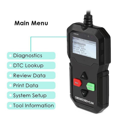 Car Diagnostics Auto Scanner, Car inspection engine light diagnostic tool for all OBDII agreement cars [<lun>]