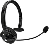 Bluetooth Headphones with Mic,Wireless Bluetooth Headset Noise Cancelling Headphones with Boom Microphone On Ear Phone Headset for Office Phone Call Center Customer Service PC Cell Phones