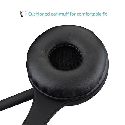Pro Trucker Bluetooth Headset/Cell Phone Headset with Microphone, Office Wireless Headset, Over the Head Earpiece, On Ear Car Bluetooth Headphones for Cell Phone, Skype, Truck Driver, Call Center