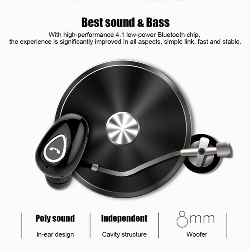 2020 New Wireless Bluetooth Earphone Mini Invisible In-Ear Sports Earbuds with Microphone Super Stereo Headphones