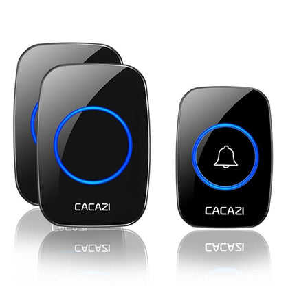 2021 New Waterproof Intelligent Wireless Doorbell 300M Remote Smart Door Bell Chime (include EU UK US Plug)