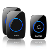2021 New Waterproof Intelligent Wireless Doorbell 300M Remote Smart Door Bell Chime (include EU UK US Plug)