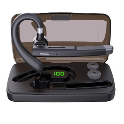 New Fashion Wireless Bluetooth5.0 Earphone, Waterproof Sport Earhook Headset, Noise Cancellation Stereo Bluetooth Headphone, Business Drive Handsfree Headset with Mic Voice Control for Smart Phone