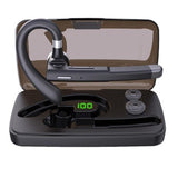 New Fashion Wireless Bluetooth5.0 Earphone, Waterproof Sport Earhook Headset, Noise Cancellation Stereo Bluetooth Headphone, Business Drive Handsfree Headset with Mic Voice Control for Smart Phone