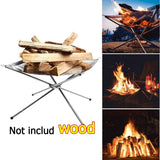 Portable Outdoor Fire Pit-2020 New Upgrade, Collapsing Steel Mesh Fireplace - Perfect for Camping, Backyard and Garden - Carrying Bag Included