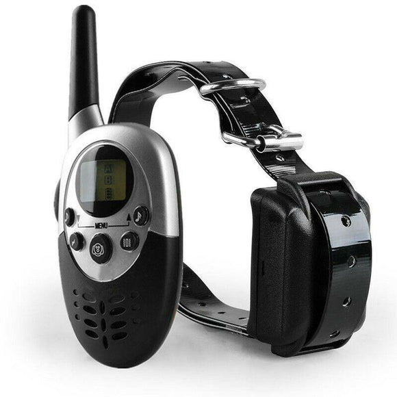 Dog Training Collar Remote Controller Waterproof Rechargeable 1000Yards LCD Trainer for Pet Electric Shock for 2 Dogs