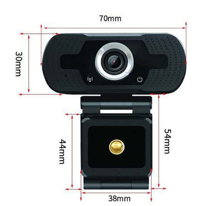 Webcam with Microphone,1080P HD PC Webcam with Privacy Cover and Tripod, USB Camera for Video Calling Recording Conferencing