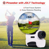 Tournament Golf Rangefinder, 6X Laser Range Finder 437 Yards with Slope ON/Off Technology, Fast Flag Lock, Continuous Scan Support - Tournament Legal Golf Rangefinder