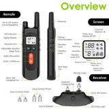 Dog Training Collar - Rechargeable Shock Collars for Dogs with Remote, 3 Training Modes, Beep, Vibration and Shock, 100% Waterproof Collar, 1600Ft Remote Range, 0~99 Shock Levels Dog Training Set