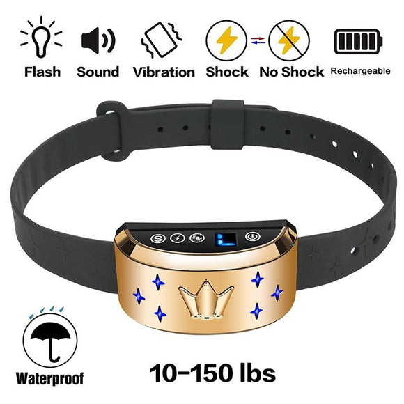 Anti Bark Collar for Small Dog Large Dog - Safe Bark Controller, Rechargeable,Waterproof with Intelligent Vibration, Beep and Static Shock Mode