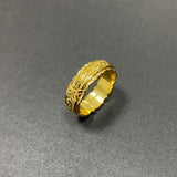 Exquisite Womens 14k Gold Ring Hang Engraved Flower Ring Anniversary Gifts Bride Wedding Engagement Rings size 5-11