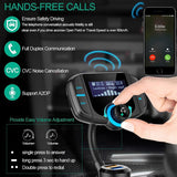 Bluetooth FM Transmitter , Wireless Car Radio Transmitter Kit with 1.7” LED Display, Dual USB Ports, Hands Free Kit [&lt;lun&gt;]