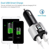 Car Hands Free Bluetooth MP3 Player FM Transmitter Dual USB Charger [&lt;lun&gt;]