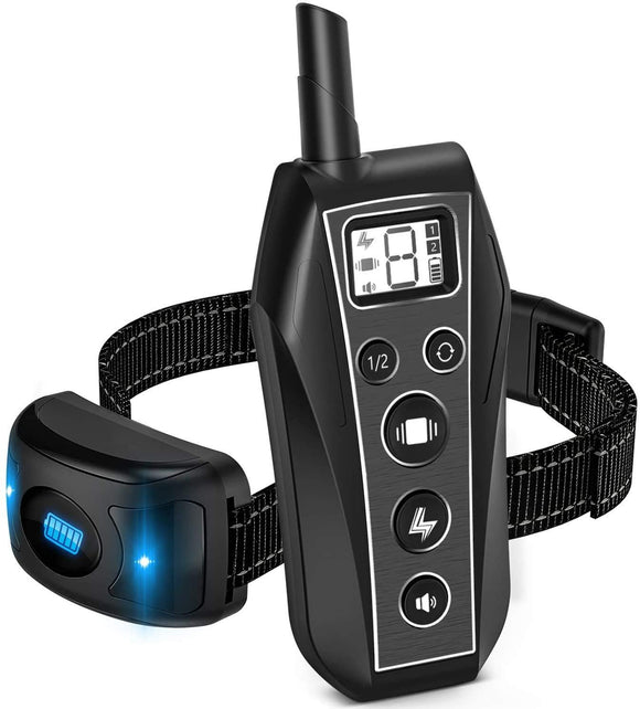 New Brapezie Dog Training Collars, Dog Shock Collar, 2000 ft Remote Control with 3 Correction Training Modes, Shock, Vibration, Beep, Rechargeable Waterproof E-Collar for Dogs Small, Medium, Large